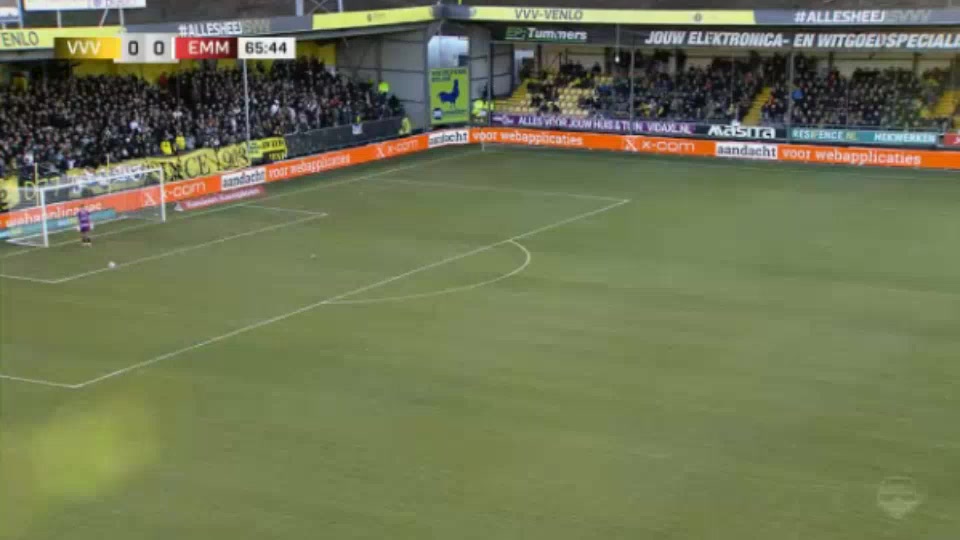 17 VVV Venlo Vs Emmen 67 skor gol , skor 0:1