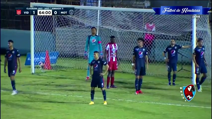 HON D1 CD Vida Vs CD Motagua Alexander Aguilar Goal in 66 min, Score 2:0