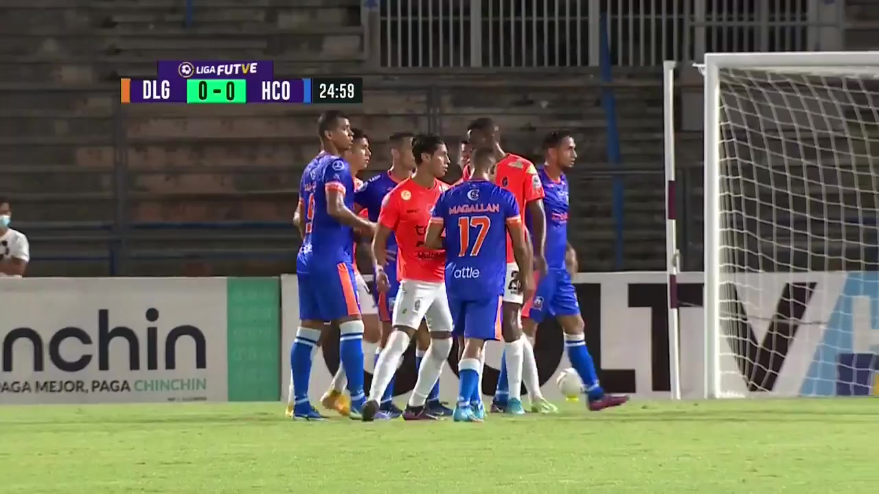 391 Deportivo La Guaira Vs CD Hermanos Colmenares 25 skor gol , skor 0:1