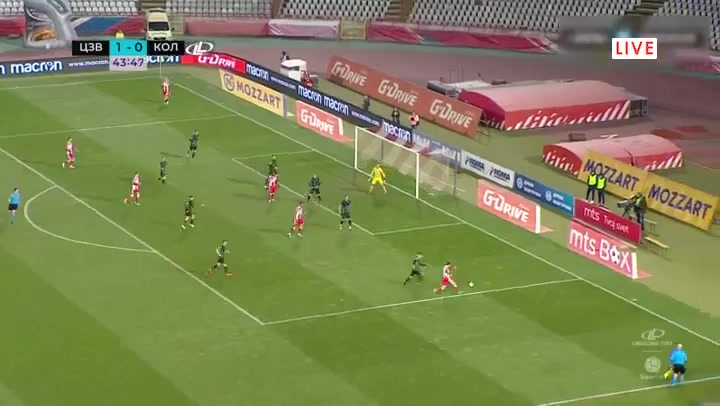 SER D1 Crvena Zvezda Vs Kolubara 44 phút Milan RodicVào, ghi bàn 2:0