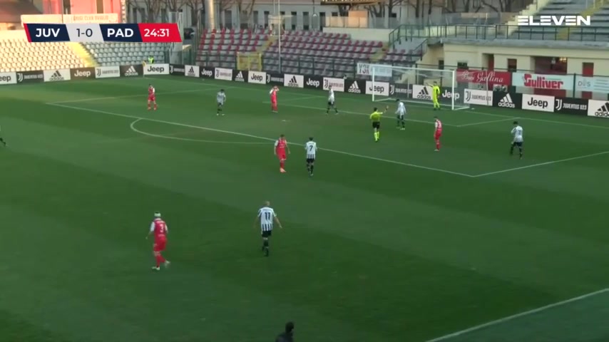 意丙1A 祖云达斯U23 Vs 帕多瓦 25分Jelenič进球,比分1:1