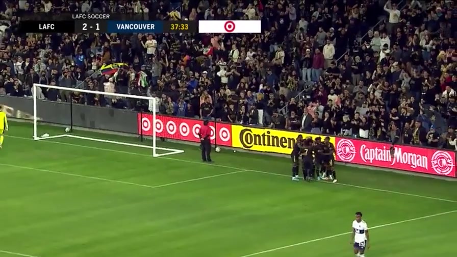 MLS Los Angeles FC Vs Vancouver Whitecaps 37 ทำประตู Carlos Alberto Vela ประตู, ทำคะแนน 2:1