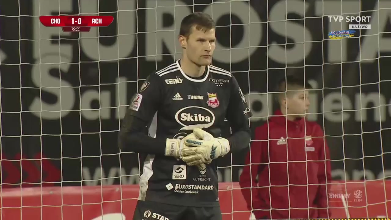 POL D2 Chojniczanka Chojnice Vs Ruch Chorzow Mokrzycki Goal in 81 min, Score 1:1