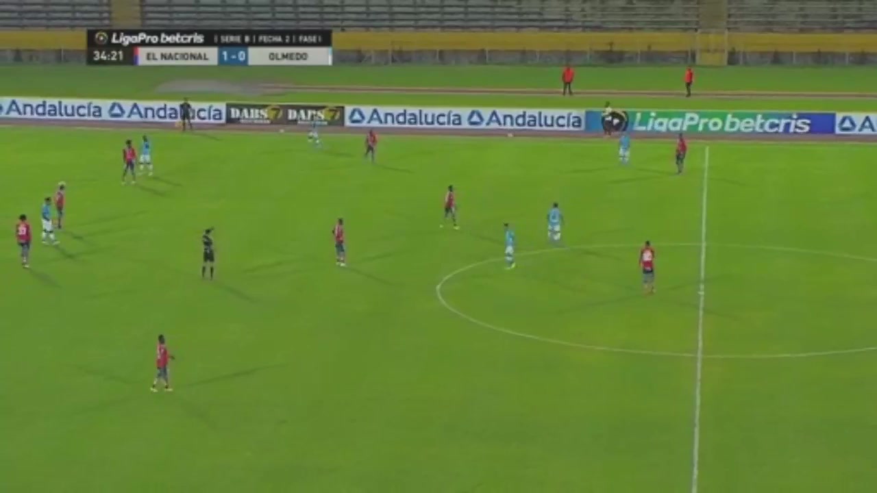 EC D2 CD El Nacional Vs Olmedo Riobamba Juan David Lucumí Goal in 34 min, Score 1:1