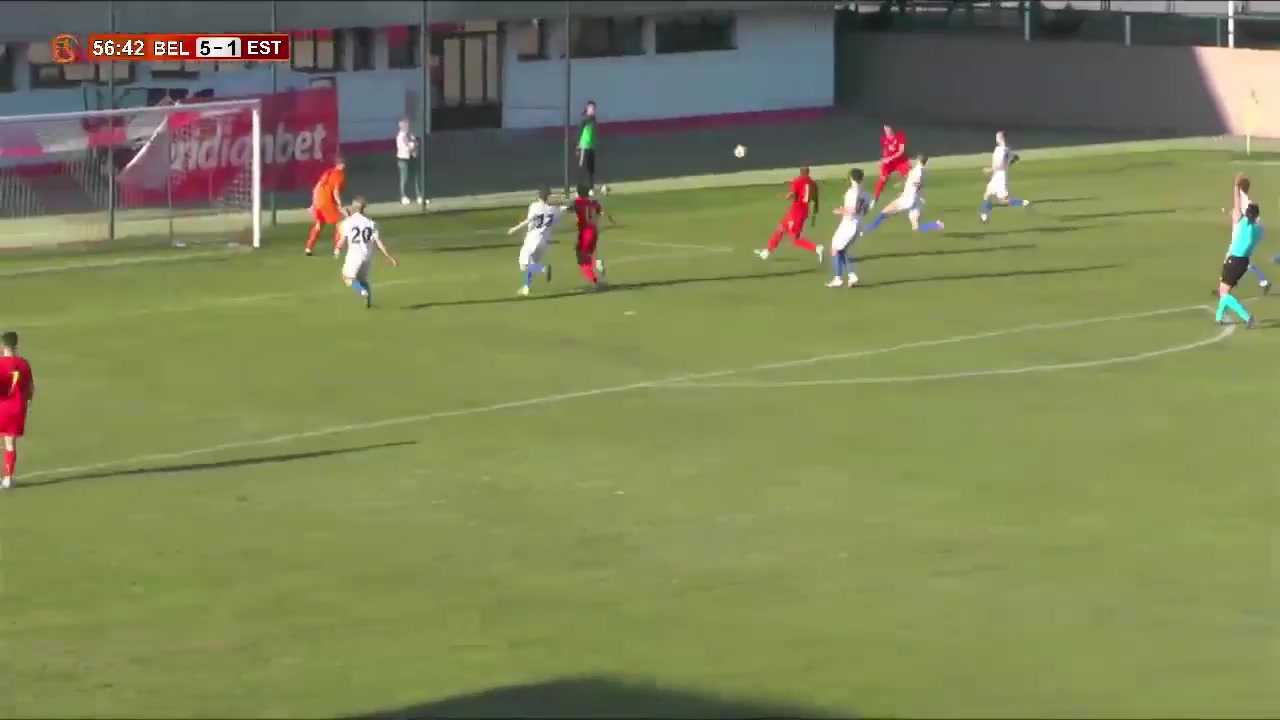 UEFA U17 Belgium U17 Vs Estonia U17 63 phút Vào, ghi bàn 6:1