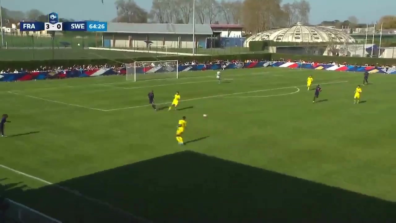 UEFA U19 France U19 Vs Sweden U19 Cho Goal in 65 min, Score 4:0