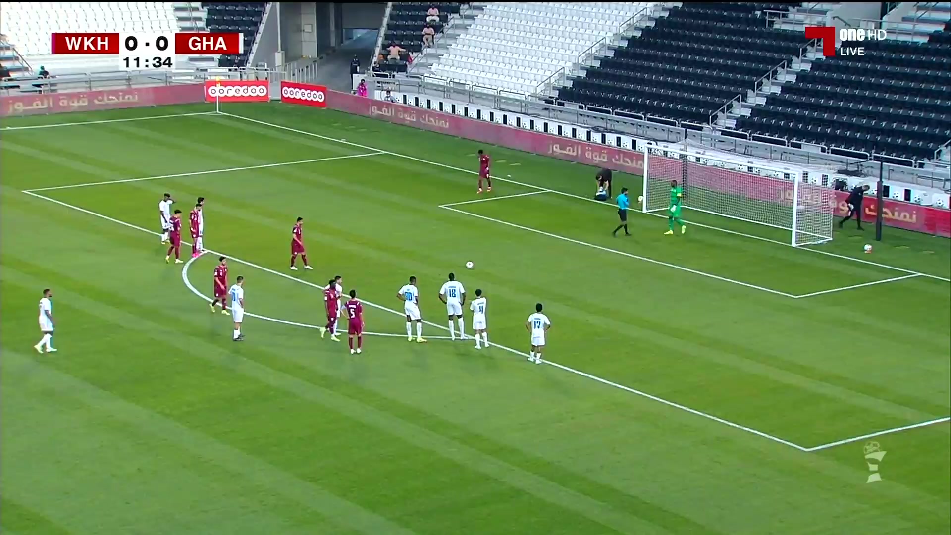 QATL CUP Al-Wakra Vs Al-Garrafa 12 phút Omid EbrahimiVào, ghi bàn 1:0