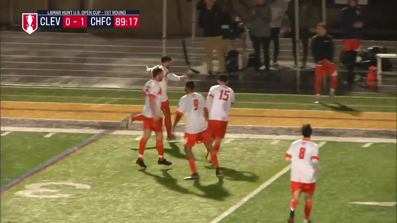 USA CUP SC Cleveland Vs Chicago Fire Premier  Goal in 90 min, Score 1:1