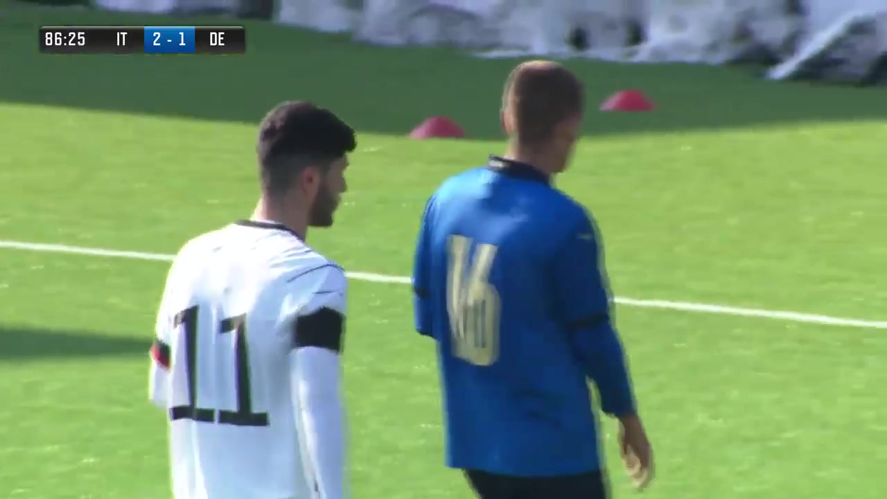 UEFA U19 Italy U19 Vs Germany U19 Rhein Goal in 88 min, Score 2:2