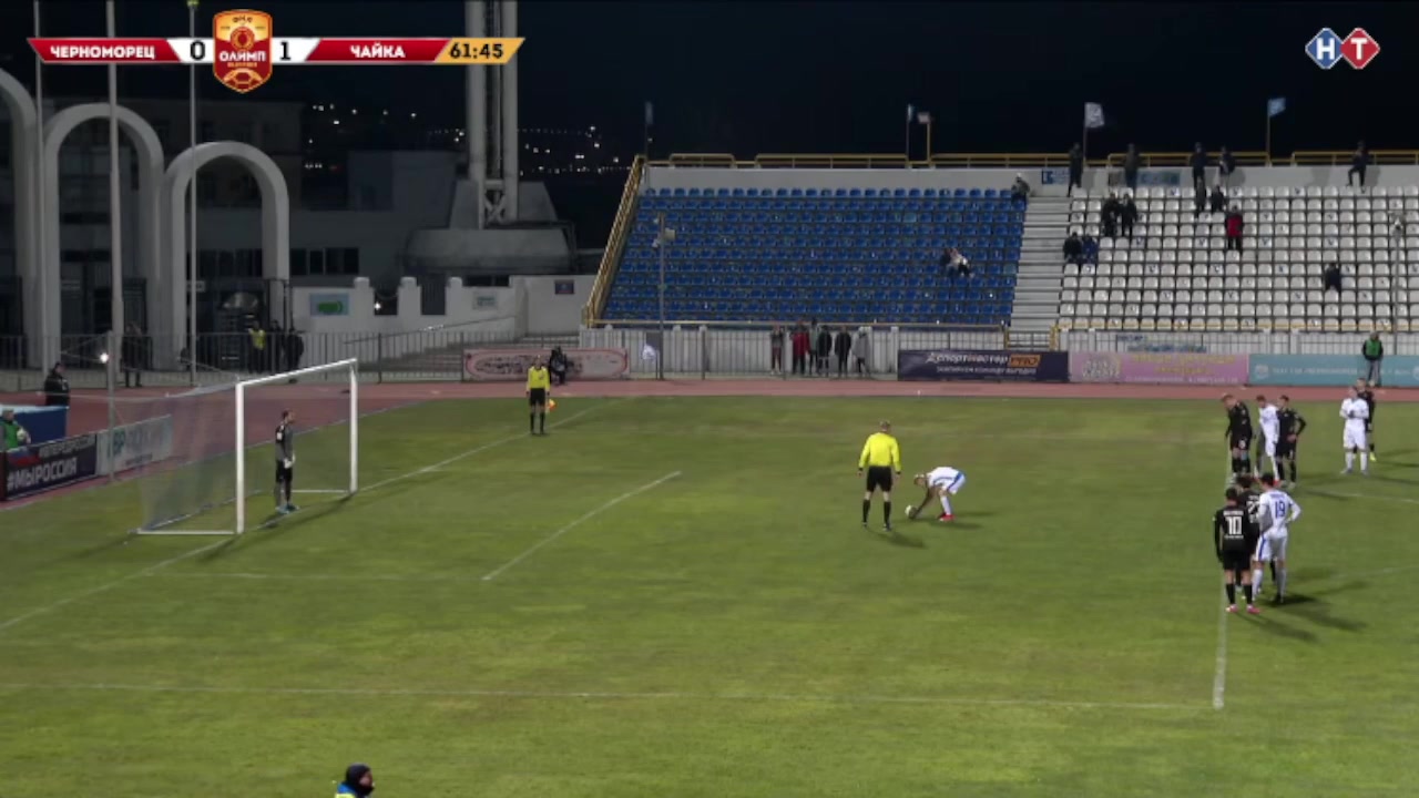 RUS D2 Chernomorets Novorossiysk Vs FK Chayka Pesch 63 ทำประตู  ประตู, ทำคะแนน 1:1