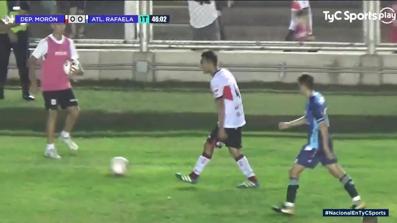 ARG D2 Deportivo Moron Vs Atletico Rafaela 45+ ทำประตู  ประตู, ทำคะแนน 1:0