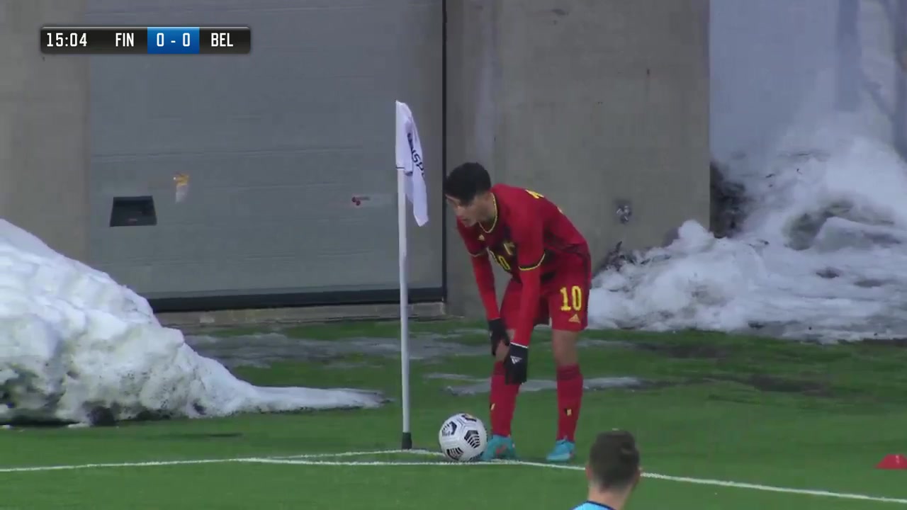 UEFA U19 Finland U19 Vs Belgium U19 Johan Bakayoko Goal in 15 min, Score 0:1