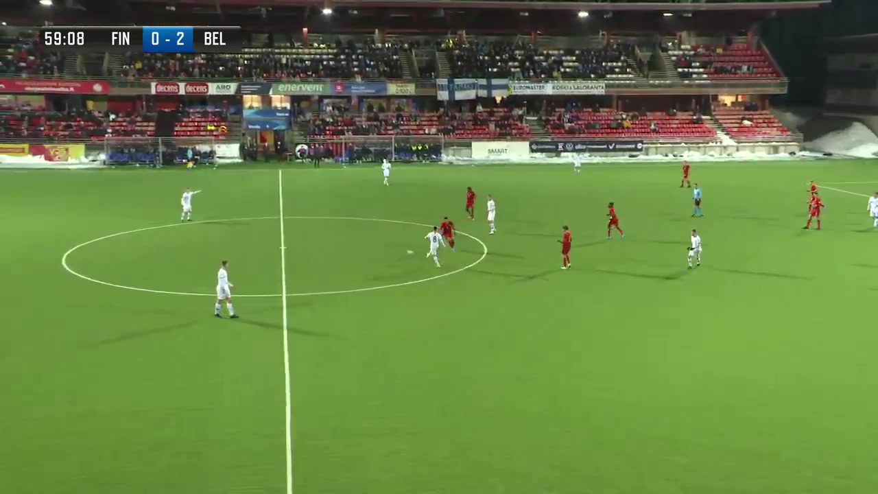 UEFA U19 Finland U19 Vs Belgium U19 Luca Oyen Goal in 60 min, Score 0:3