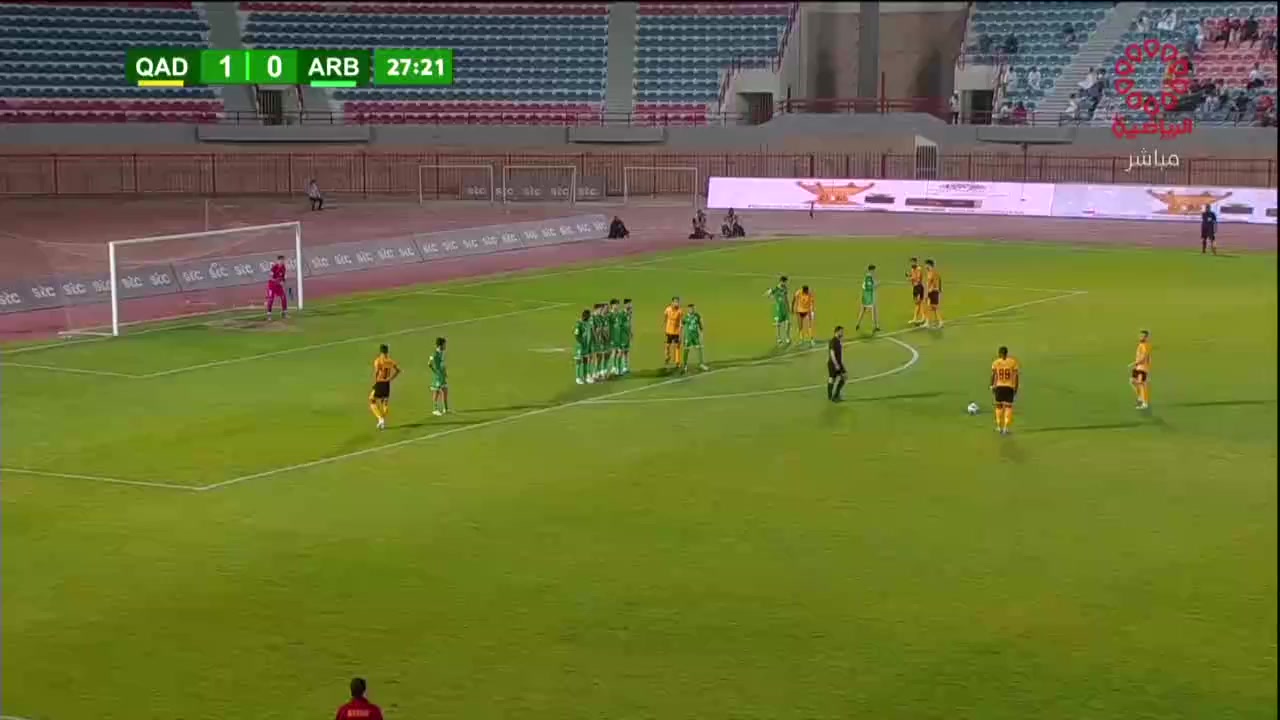 Kuw FC Al-Arabi Club (KUW) Vs Al-Qadsia SC  Goal in 27 min, Score 0:2
