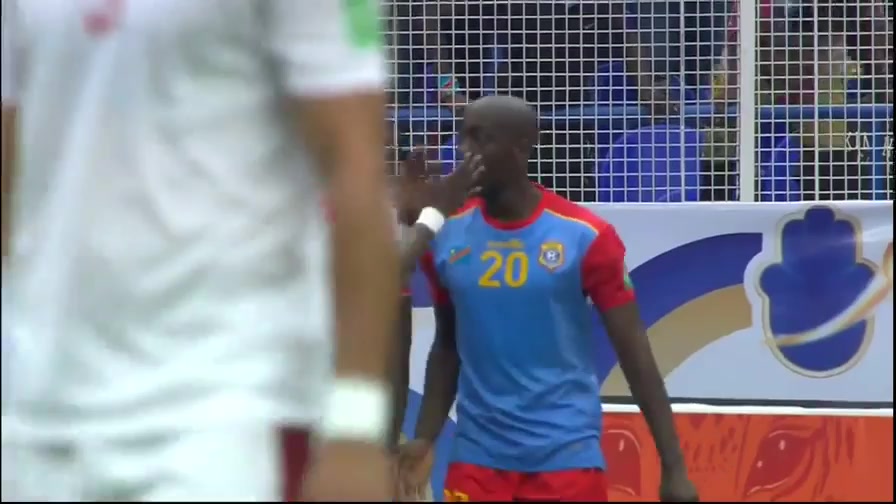 WCPAF Democratic Rep Congo Vs Morocco 11 ทำประตู Yoane Wissa ประตู, ทำคะแนน 1:0