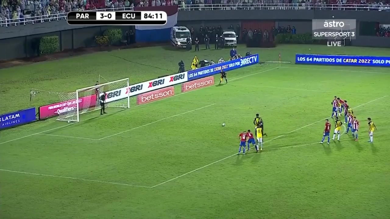 652 Paraguay Vs Ecuador 86 skor gol , skor 3:1