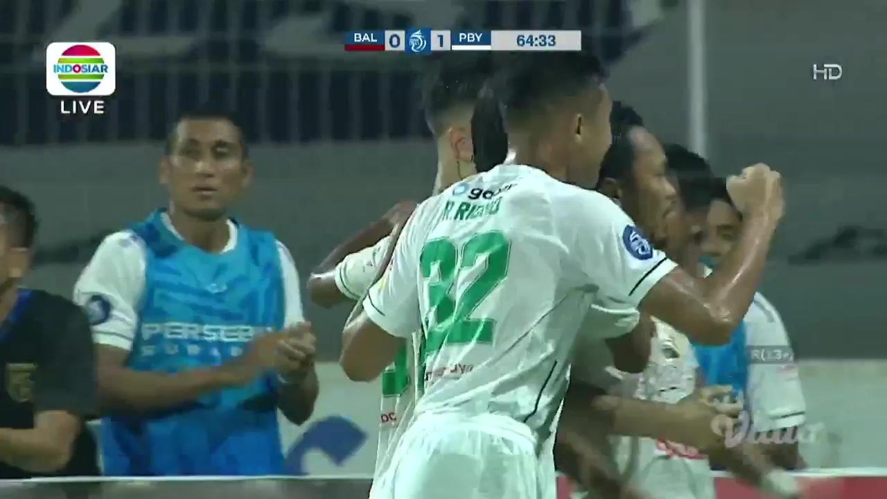 IDN ISL Bali United Vs Persebaya Surabaya 64 phút Bruno MoreiraVào, ghi bàn 0:1