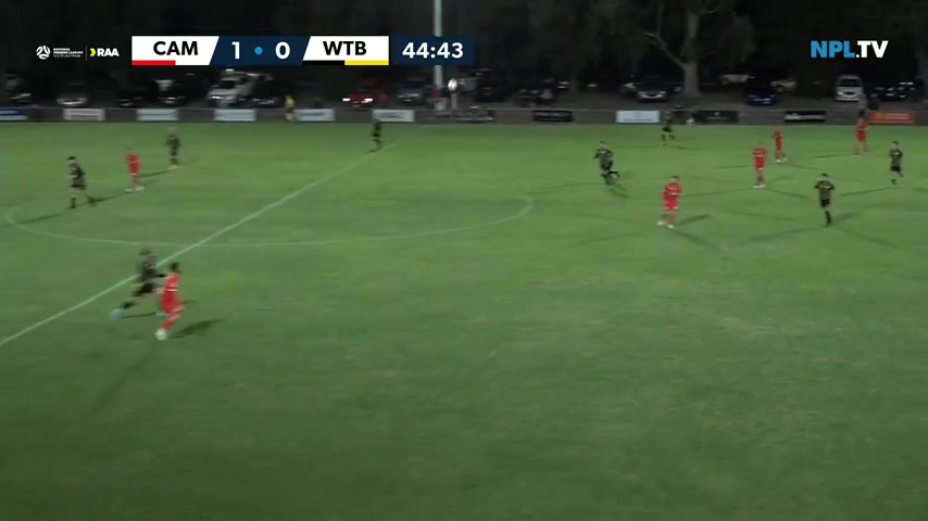 AUS SASL Campbelltown City SC Vs West Torrens Birkalla Marino Goal in 44 min, Score 2:0