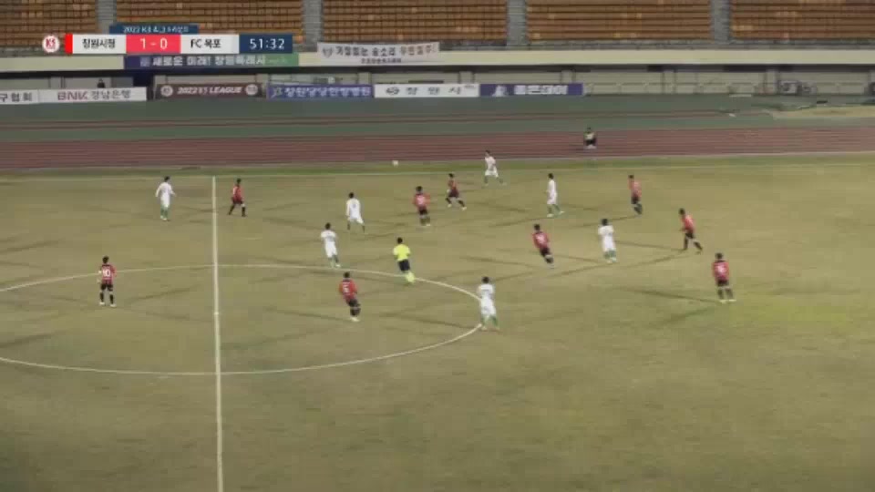 KCL Changwon City Vs Mokpo City  Goal in 53 min, Score 2:0