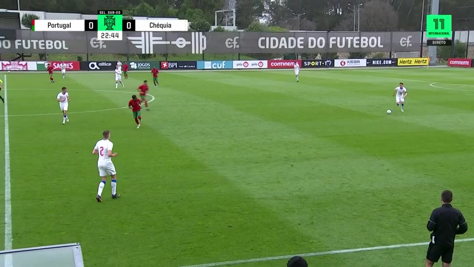 INT FRL Portugal U20 Vs Czech Republic U20 Pedro Brazao Teixeira Goal in 23 min, Score 1:0