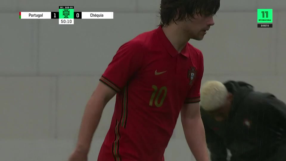 INT FRL Portugal U20 Vs Czech Republic U20 Carvalho D. Goal in 51 min, Score 2:0