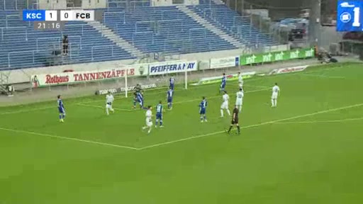 INT CF Karlsruher SC Vs Basel 21 phút Vào, ghi bàn 1:1