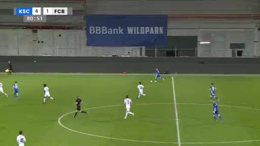 INT CF Karlsruher SC Vs Basel 81 phút Vào, ghi bàn 5:1