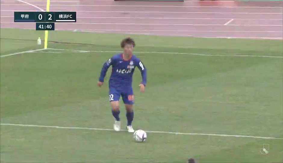 日职乙 甲府风林 Vs 横滨FC 41分斋藤功佑进球,比分0:2