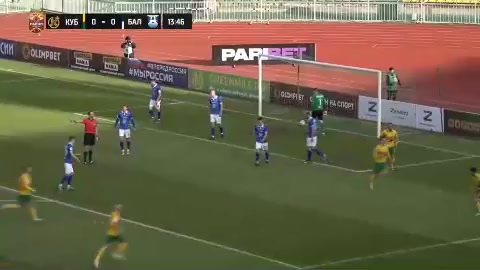 RUS D1 PFK Kuban Vs Baltika Kaliningrad Vasili Aleynikov Goal in 14 min, Score 1:0