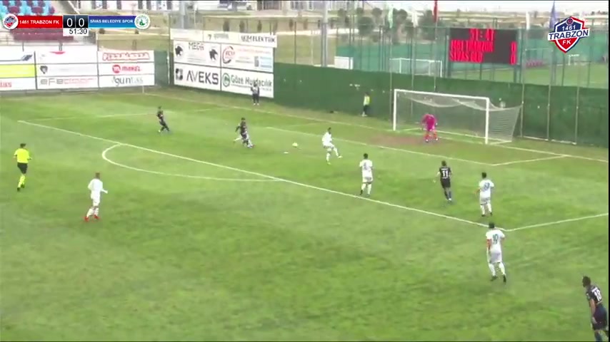 TUR D3 Hekimoglu Trabzon Vs Sivas Dort Eylul Belediyespor Caner Aktaş Goal in 52 min, Score 1:0