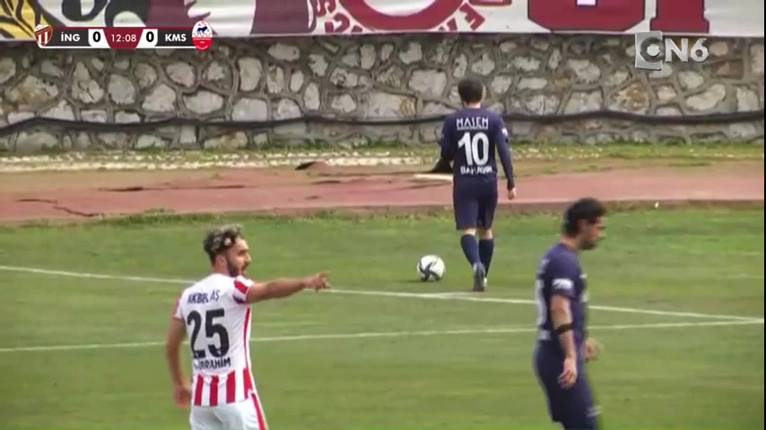 TUR D3 Inegolspor Vs Kahramanmarasspor  Goal in 12 min, Score 1:0