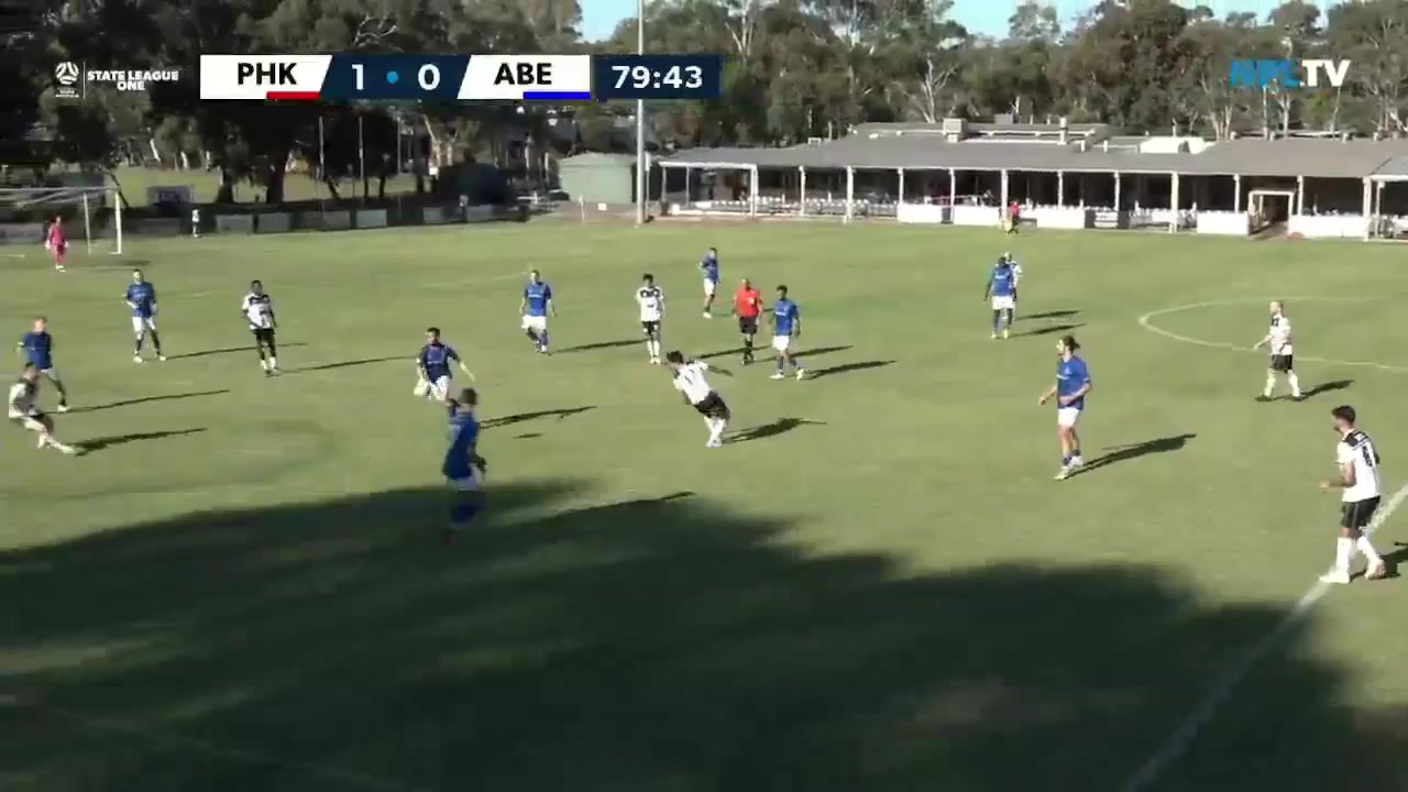 FFSA PL Para Hills Knlghts SC Vs Adelaide Blue Eagles  Goal in 81 min, Score 1:1