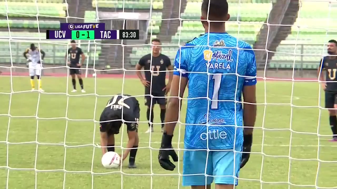 391 Universidad Central de Venezuela Vs Deportivo Tachira 83 skor gol Esli Garcia, skor 1:1