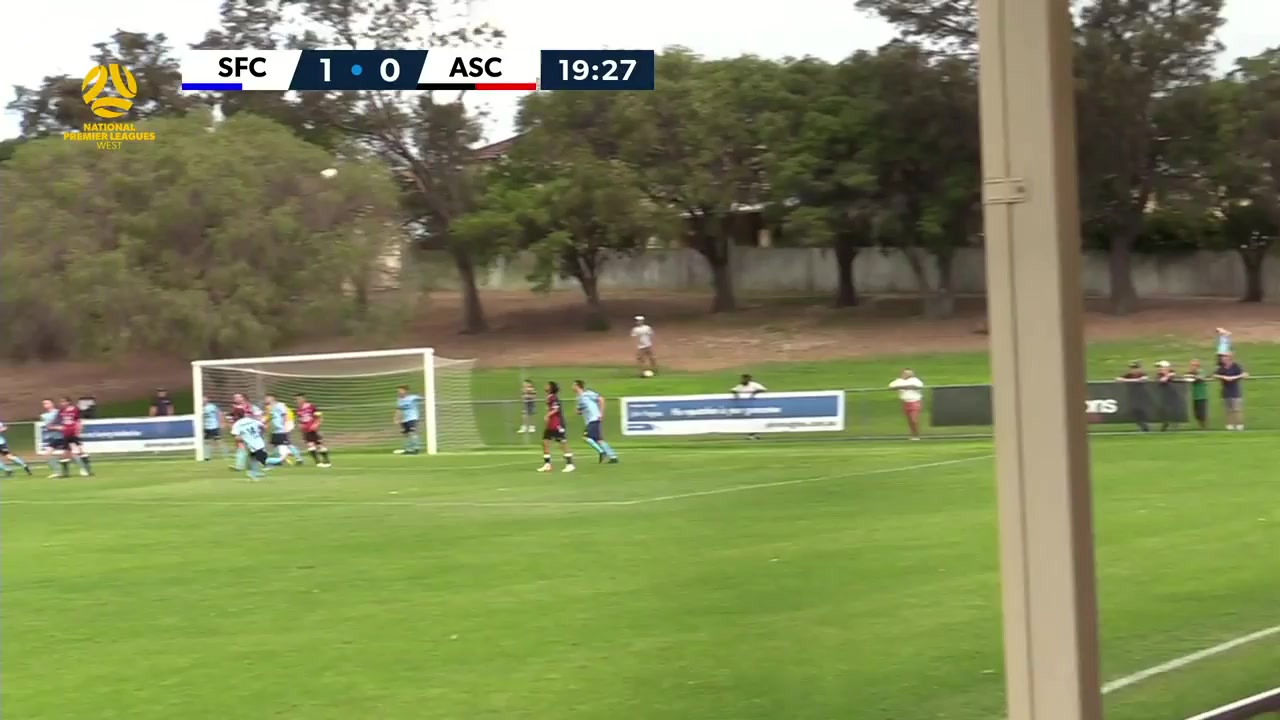 WAUS D1 Sorrento F.C. Vs Armadale SC Witschge Goal in 20 min, Score 2:0