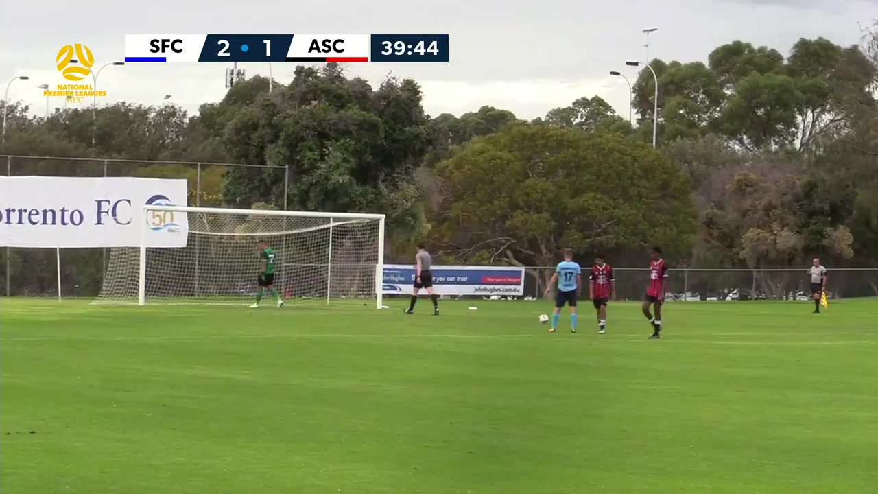WAUS D1 Sorrento F.C. Vs Armadale SC Cummings Goal in 40 min, Score 3:1