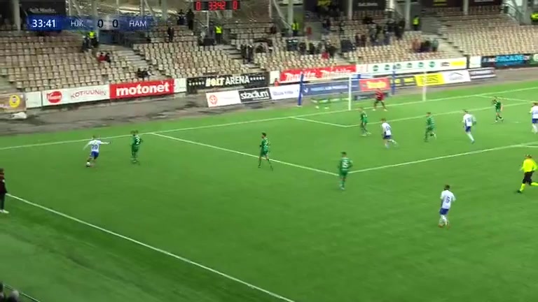 INT CF HJK Helsinki Vs Hammarby 38 phút Vào, ghi bàn 1:2