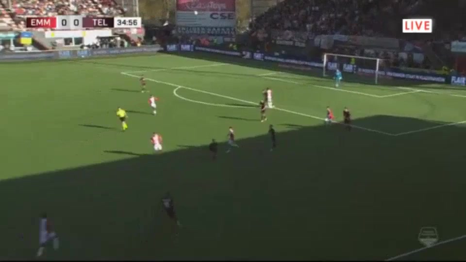 17 Emmen Vs SC Telstar 36 skor gol Rui Jorge Monteiro Mendes, skor 1:0