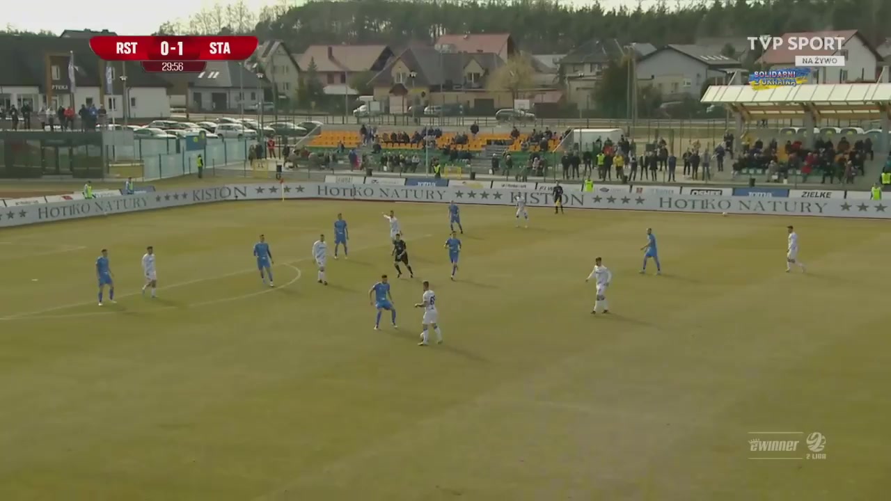 POL D2 Radunia Stezyca Vs Stal Rzeszow Michalik Goal in 29 min, Score 0:2