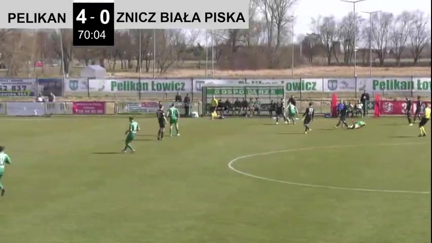 IV liga Pelikan Lowicz Vs MLKS Znicz Biala Piska  Goal in 70 min, Score 5:0