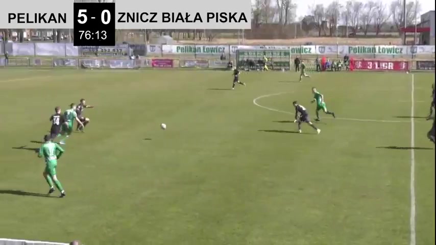 IV liga Pelikan Lowicz Vs MLKS Znicz Biala Piska  Goal in 76 min, Score 6:0