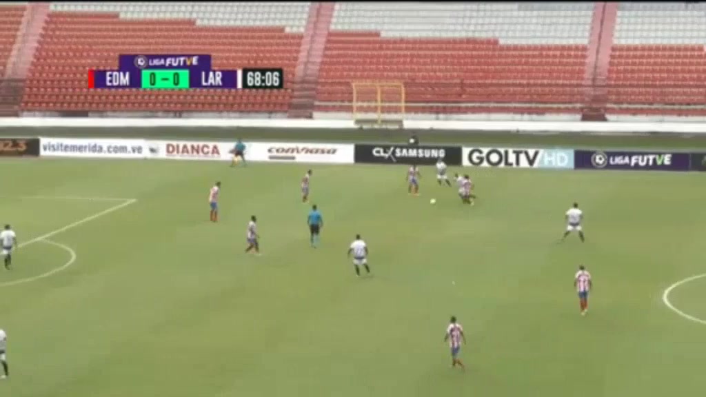 VEN D1 Estudiantes Merida FC Vs Deportivo Lara William Diaz Goal in 69 min, Score 1:0