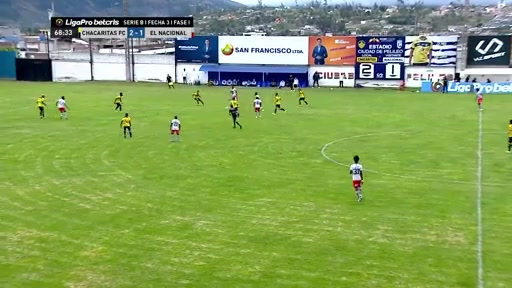 EC D2 Chacaritas SC Vs CD El Nacional  Goal in 69 min, Score 2:2