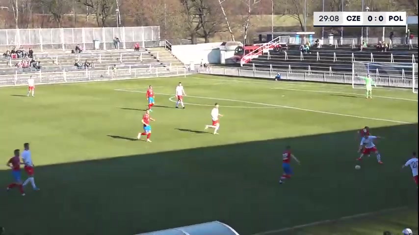 INT FRL Czech Republic U20 Vs Poland U20 29 ทำประตู  ประตู, ทำคะแนน 1:0