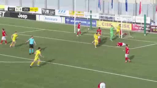 UEFA  U21Q Malta U21 Vs Lithuania U21 Christian Gauci Goal in 63 min, Score 0:1