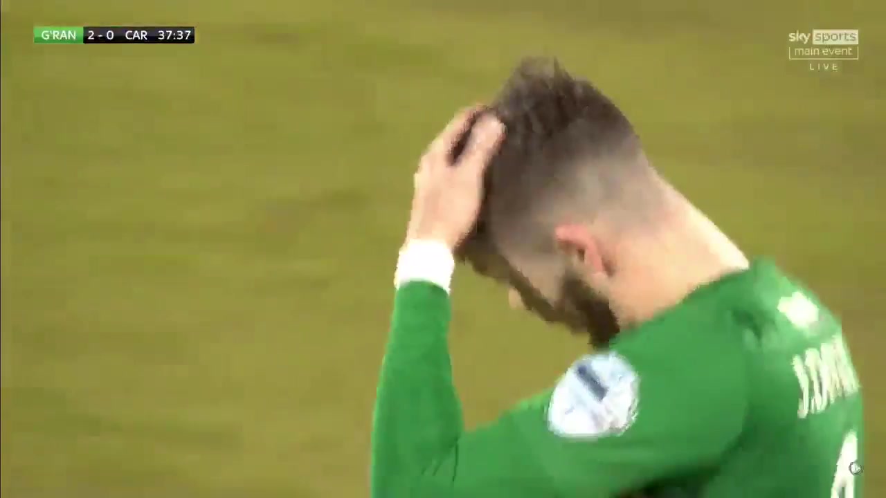 NIR D1 Glentoran FC Vs Carrick Rangers Conor McMenamin Goal in 38 min, Score 3:0