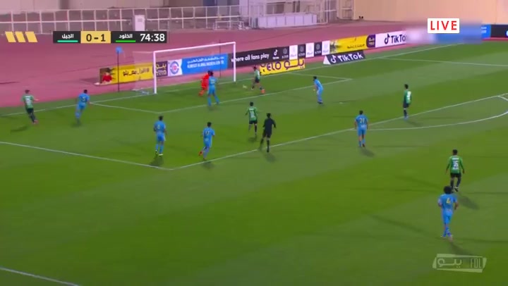 KSA D1 Al Kholood Vs AL-jeel  Goal in 75 min, Score 2:0