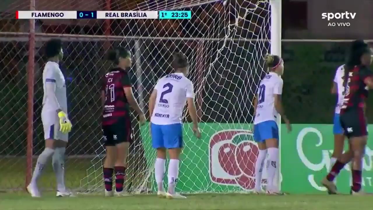 CBF（W） Flamengo/RJ (w) Vs Real Brasilia FC (w)  Goal in 23 min, Score 1:1