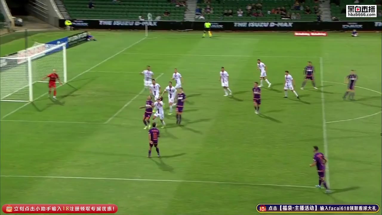 AUS D1 Perth Glory Vs Newcastle Jets  Goal in 50 min, Score 1:0