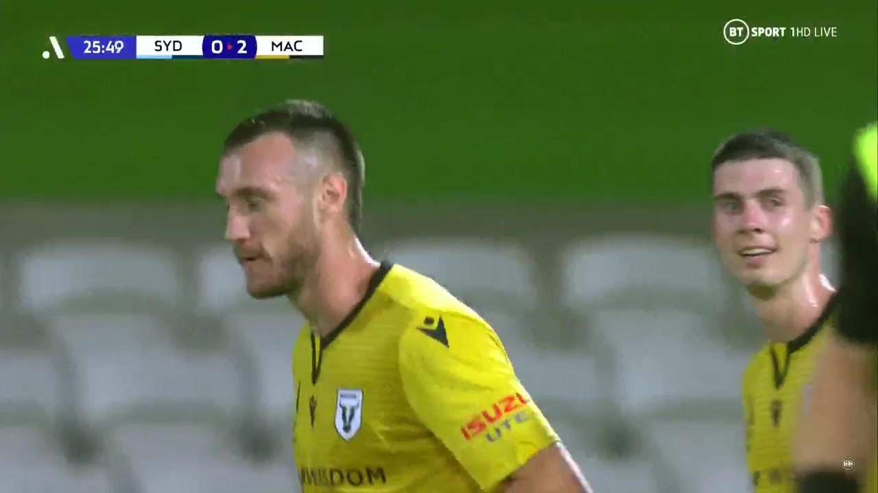 AUS D1 Sydney FC Vs FC Macarthur 25 phút Aleksandar SusnjarVào, ghi bàn 0:2