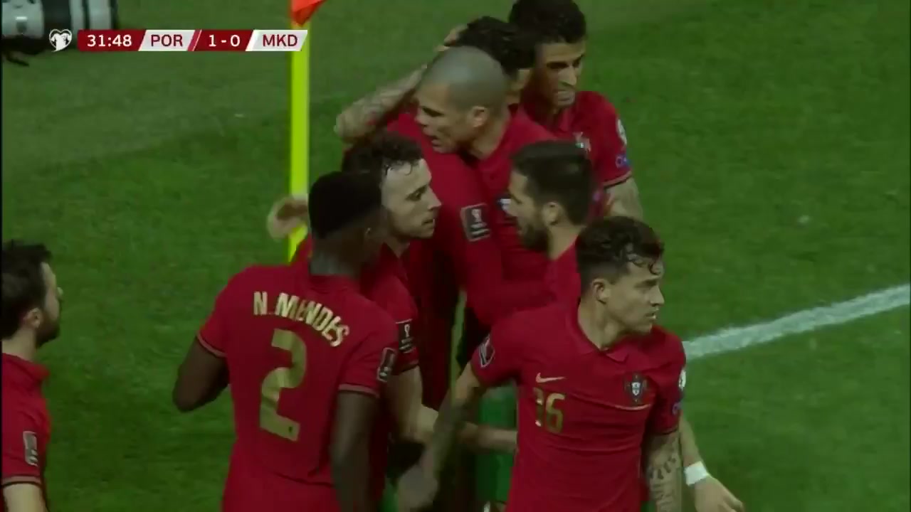 WCPEU Portugal Vs North Macedonia Bruno Joao N. Borges Fernandes Goal in 31 min, Score 1:0
